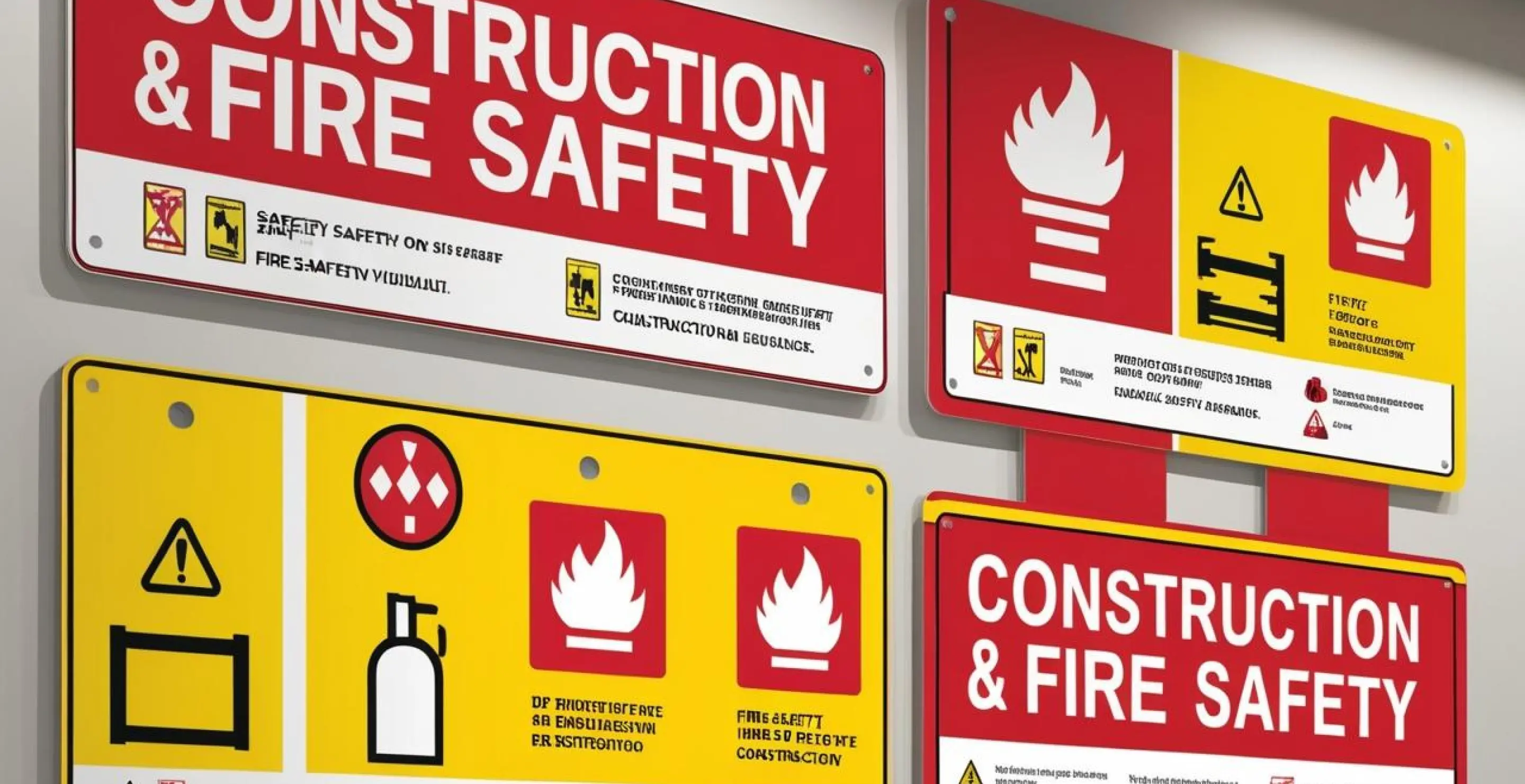 Construction & Fire Safety signages in Al-Seeb