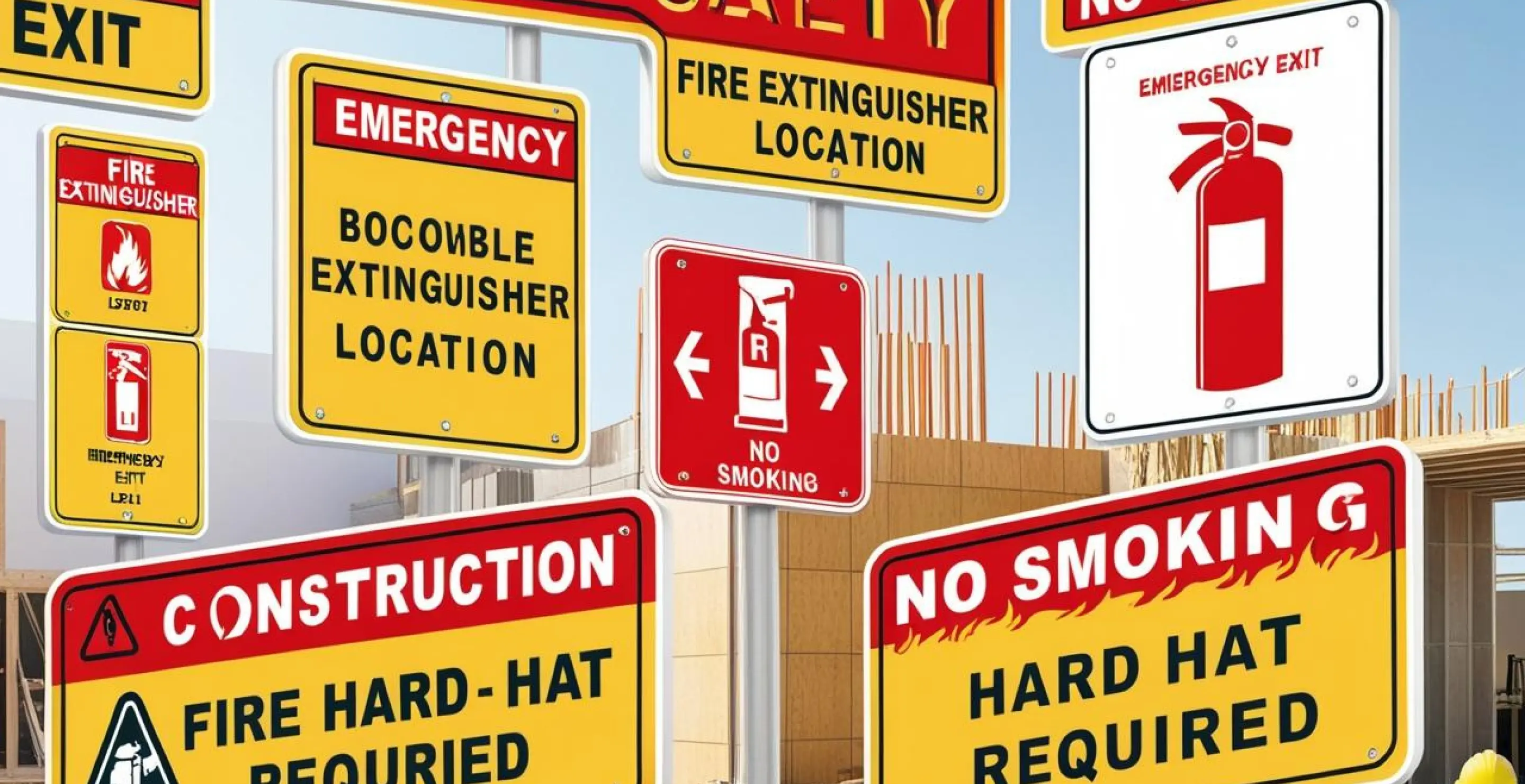 Construction & Fire Safety signages in Al-Seeb