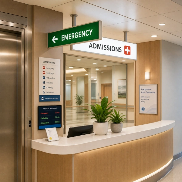 Hospital Indoor Signage