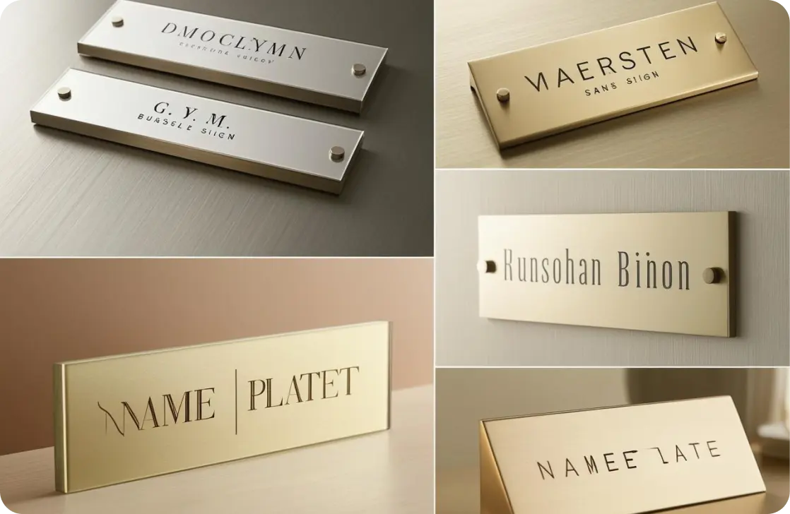Name Plate Signages in Al-Seeb