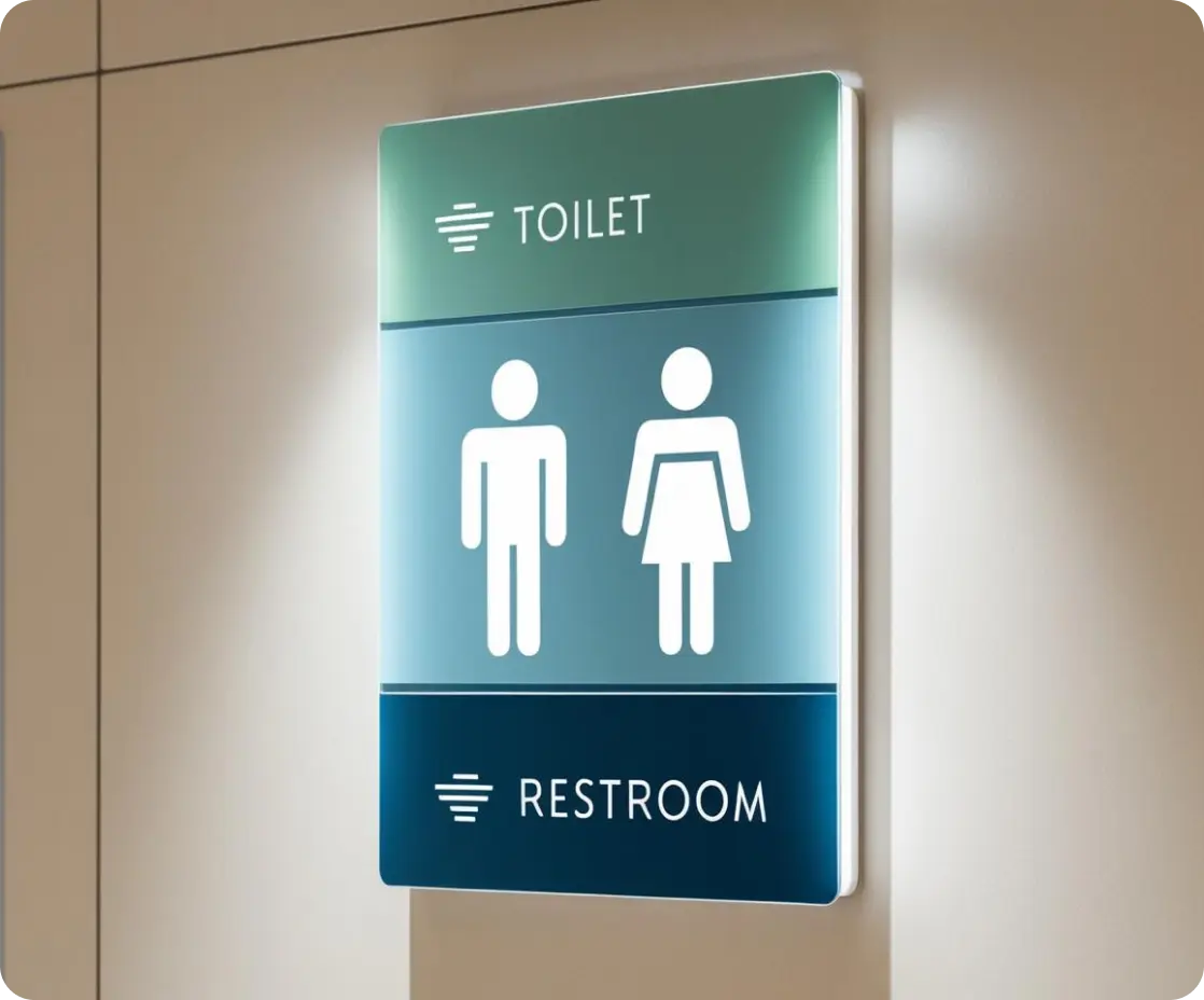 Toilet/Restroom Signage In Muscat
